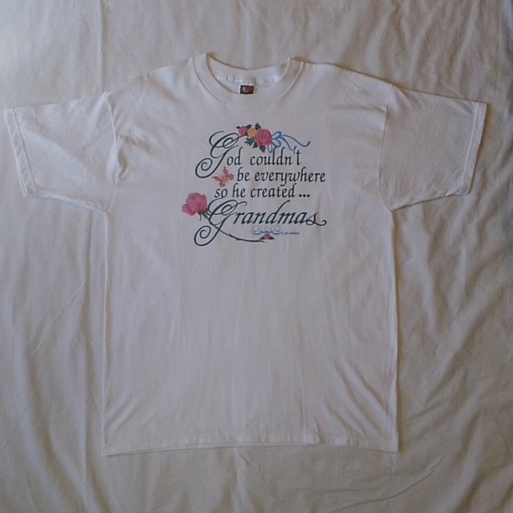 Mother's Day God Made Grandmas Short Sleeve Graphic Tee XL